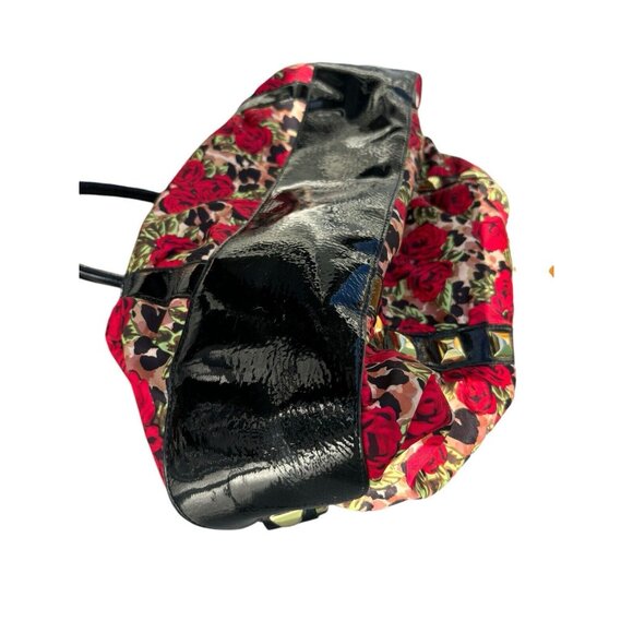 Betsey Johnson Weekender Satchel Duffle Zip Handbag Misty Roses HTF Print - Picture 6 of 9